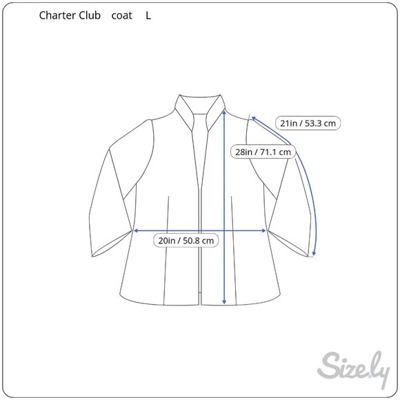 Charter Club Black Open Front Coat Womens Size L - Picture 2 of 6